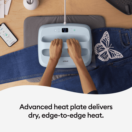 Cricut EasyPress 3 - 12 in x 10 in - Bluetooth-Enabled Handheld Heat Press Machine with EasyPress Mat
