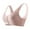 Pink-b, variant on Everyday Bras for Women Floral Print Front Snaps No Steel Ring Push Up Classic Bras Breathable and Comfortable Convertible Workout Bras for Women Beige-a 36
