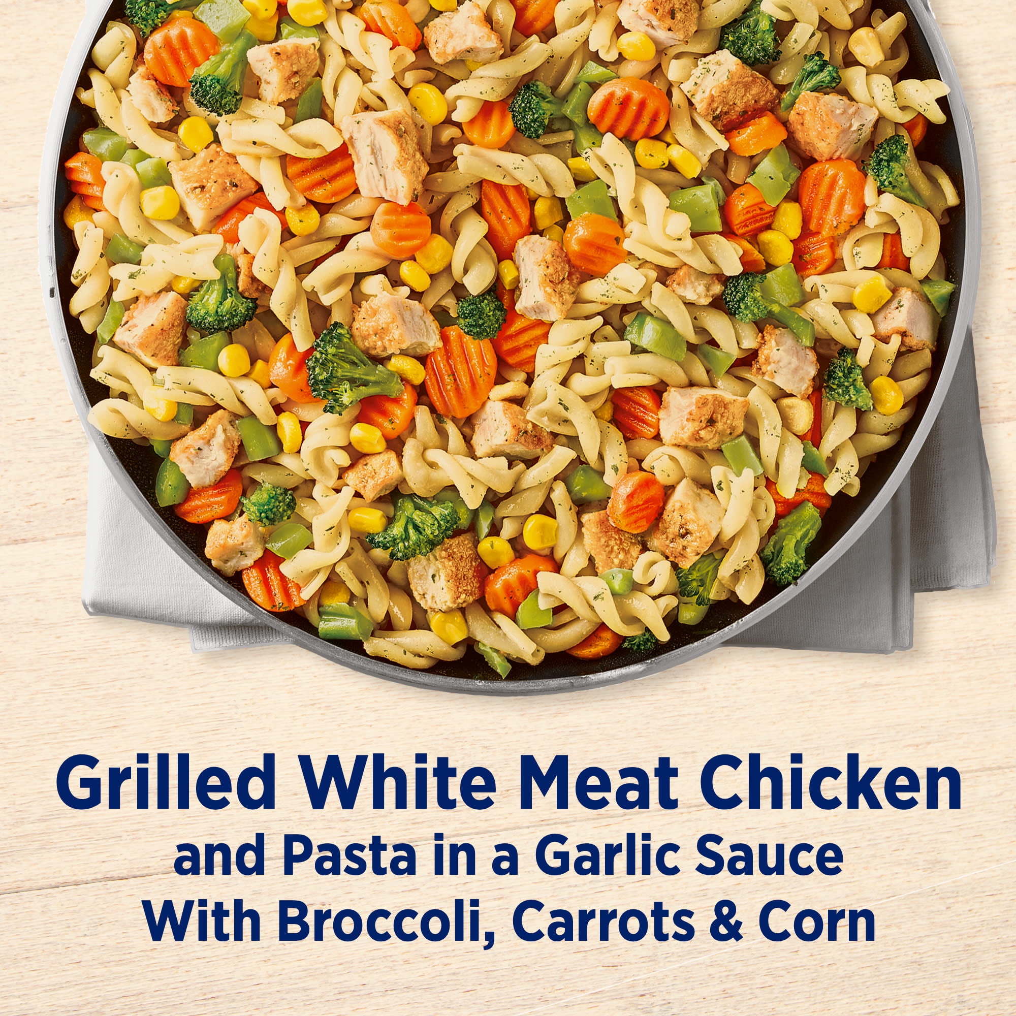 Birds Eye Voila! Garlic Chicken Skillet Meals, Frozen Meal, 42 oz. Family Size Bag