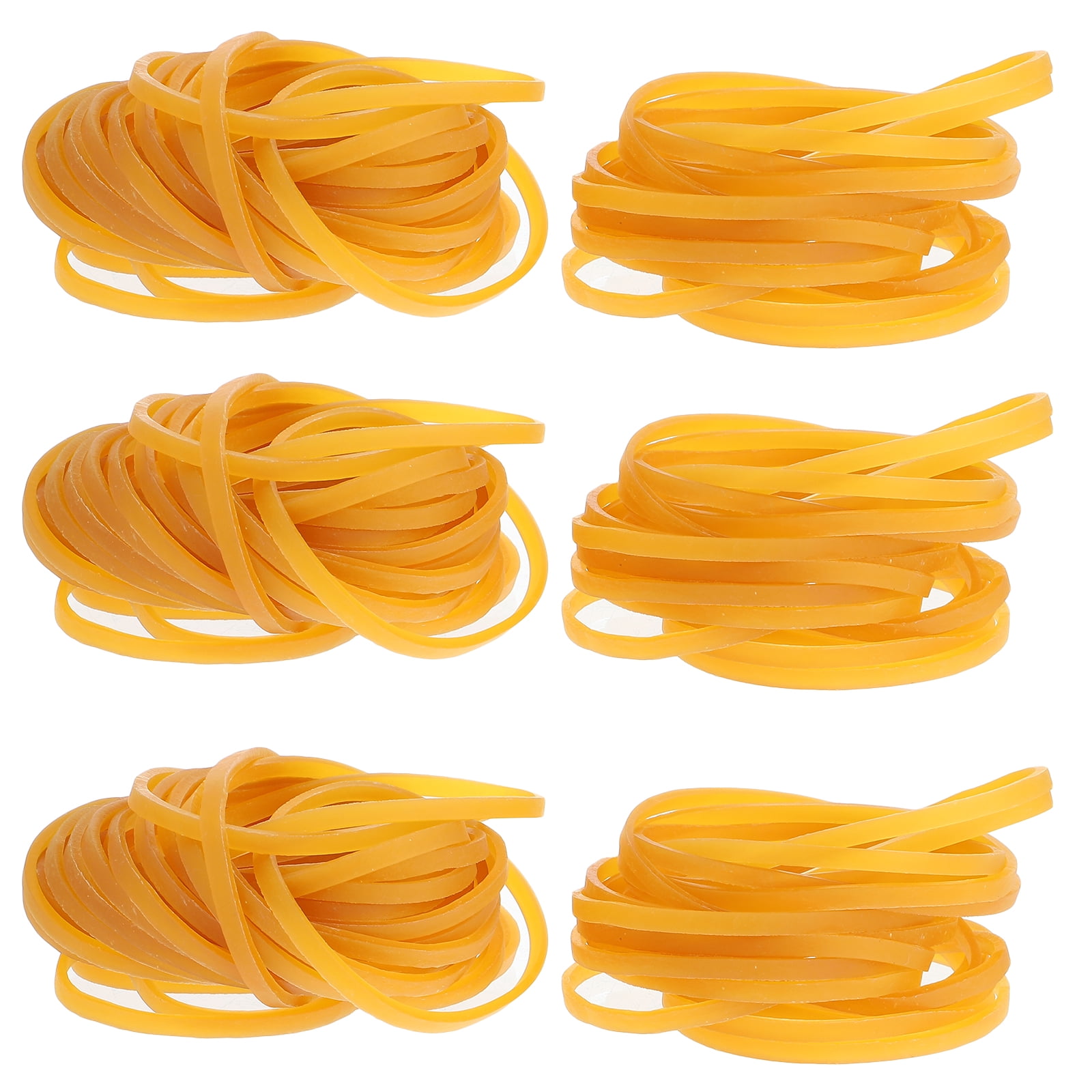 ELAYARD 580 Pieces Orange Stretchy Rubber Bands, Elastic for Home, Office, Crafts, and Decoration Use