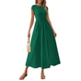 thumbnail image 1 of Vestido PRETTYGARDEN para mujer 2025, casual, casual, maxi, verde oscuro, 1 of 9