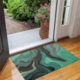 thumbnail image 2 of Green Gray Yellow Marble Pattern Door Rugs,Washable Non Slip Door Mats Indoor,Decorative Door Mats,Entry Mat Indoor for Entrance,Bedroom,Kitchen,Bathroom,17"x30", 2 of 6