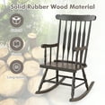 thumbnail image 7 of Costway Set of 2 Wood Rocking Chair Porch Rocker Indoor Outdoor Seat Glossy Finish, 7 of 7