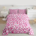 thumbnail image 2 of Feelyou Pink Cheetah Print Bedding Comforter Set, Glitter Sequin Diamond Twin Comforter Sets, Teens Adult Kid Reversible Bedding Set, Lightweight Room Decor, 2 Pieces, 2 of 8