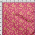 thumbnail image 3 of oneOone Polyester Lycra Pink Fabric Artistic Flower Craft Projects Decor Fabric Printed By The Yard 56 Inch Wide, 3 of 4
