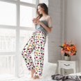 thumbnail image 4 of Uemuo Tulips Flowers Pattern Women's Wide Leg Palazzo Lounge Pants with Pockets Light Weight Loose Comfy Casual Pajama Pants-XX-Large, 4 of 9