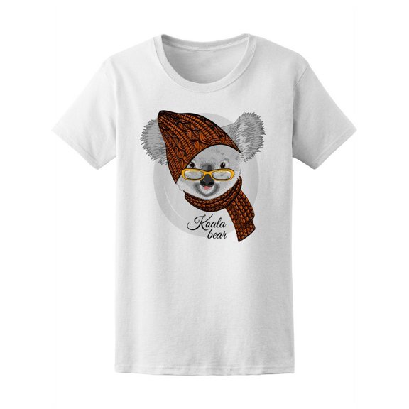Koala With Sided Brown Hat Tee Women's -Image by Shutterstock