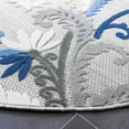 thumbnail image 4 of SAFAVIEH Cabana Lowell Floral Indoor/Outdoor Area Rug, Grey/Blue, 6'7" x 6'7" Round, 4 of 14