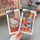 thumbnail image 2 of Katti Cat Colorful Love Joint Casetifg Marca Carcasa Con Caja Funda Para Teléfono Compatible Para iPhone 11 12 13 14 Pro Max 14 Plus A Prueba De Golpes Silicona TPU Espejo Duro Cubierta Trasera, 2 of 4