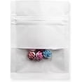 thumbnail image 2 of PABCK 100Pcs Clear Window Kraft Paper for Zip Bag Reclosable Lock Seal Food Storage Bags Zipper Lock Resealable Heat Seal Pouch Smell Proof Coffee Packet (White, 2.7"x3.5" (Inner Size 2.36"x2.36")), 2 of 3