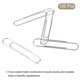 thumbnail image 3 of Uxcell Sujetapapeles de 2 pulgadas de metal resistente con caja para oficina y hogar tono plateado cuenta 100, 3 of 6