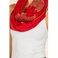 thumbnail image 4 of Scarfand's Solid Color Infinity Winter Wrap Loop Scarf For Women & Men (Red), 4 of 4