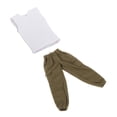thumbnail image 3 of 1/12 Scale Male Figure Cargo Pants and Tank Top Fashion Handmade Trendy Men's Clothes for 6 inch Male Collectable Action Figures Accessory White, 3 of 8