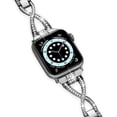 thumbnail image 3 of REQO Band for Apple Watch Band 42mm 41mm 40mm 38mm for Women, Bling Diamond Metal Bracelet iWatch Band for women, Designer Cute Band for Apple Watch Series 10 9 SE 8 7 6 5 4 3 2 1, 3 of 6