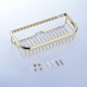 thumbnail image 4 of Brass Shower Caddy - Rustproof Bathroom Caddy with Concealed Installation Screws, Wall Shelves for Kitchen Storage Basket Holder in Chrome, 4 of 5