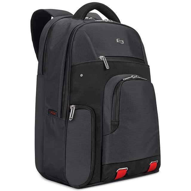 Mochila Solo Pro Unisex Laptop Rfid Pocket Standard negro Solo Pro Paquete diario