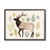 Stupell Industries Southwestern Elk Yellow Green Vegetation Noble Animal, 24 x 30, Designed by Victoria Barnes
