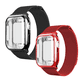 thumbnail image 1 of Kit de 2 Correas metálicas para apple watch de 44mm + Protector lateral de pantalla. Mamá Pulpo  Milanese mica completa, 1 of 5