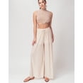 thumbnail image 4 of URBAN DAIZY Women's Wide Leg Pants Woven Pleated with Lining Palazzo High Waisted Elastic Waist Casual Lounge Trousers A64_1028 Khaki L, 4 of 7