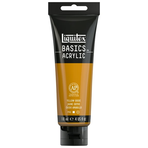 Liquitex BASICS Acrylic Color, 4 oz. Tube, Yellow Oxide