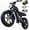 F6PRO - 4000W 60V 30Ah - Black, variant on 1500W Adult Electric Bike, 33MPH Fast E Bikes for Adults Electric, 20" x 4" Fat Tire Ebike, 750W Motor Long Range Electric Mountain Bikes, 48V 15Ah UL 2849 Certified, 60 Miles Range