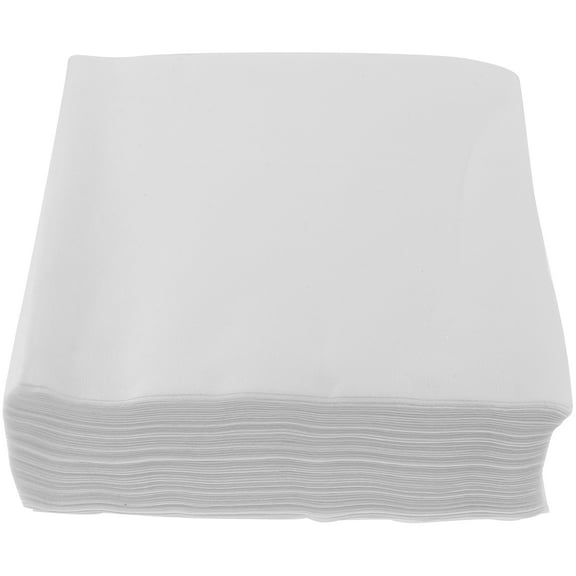unbranded 50 Pcs Dinner Dust-free Paper Napkins Absorbent Napkins Banquet 20X19.5cm White