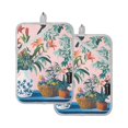 thumbnail image 7 of Yayeee Pot Holders Kitchen Heat Resistant with Pocket 7"x9.8" Cotton Oven Cooking Hot Pads, Vibrant Flowers, 7 of 7