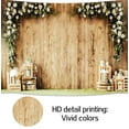 thumbnail image 3 of 4 x 4 ft Wedding Wood Wall Rustic Floral Backdrop Bride Shower Reception Ceremony Photography Backdrop Wedding Party Decoration Photography Banner Props Photography Studio Props, 3 of 5