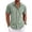 Mint Green_#01, variant on Sewkxo Mens Linen Shirt Short Sleeve Wrinkle Free Casual Untucked Button Down Shirts Summer Beach Breathable Shirt,BR 2XL