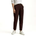 thumbnail image 5 of YDFCWXW Womens Pull On Soft Brushed Fleece Casual Jogger Sweatpants with Pockets for Women Coffee, L, 5 of 9