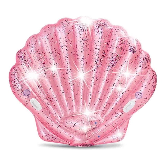 Almeja Concha Rosa Inflable Alberca Glitter Playa Intex Intex 57257EU