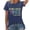 Navy, variant on Womens Vintage 1983 T Shirts Letter Graphic Crewneck Casual Short Sleeve Loose Fit Tops Trendy Fashion Tee Pullover Daily Wear
