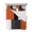 Multicolor, variant on Burnt Orange Black Grey Queen Size Down Alternative Comforter, Lightweight Comforter Quilt Bedding Set with Pillow Shams Geometric Modernism Color Block All Seasons Bed Comforter Duvet Insert 90"x96"