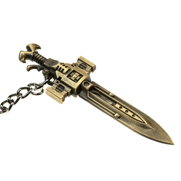 Starforged Custodes Sword & Shield Emperor of Mankind Adeptus Custode Keychain Brooch