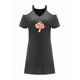 thumbnail image 1 of Vestido de mujer con hombros descubiertos, minivestido de verano de manga corta para adolescentes para desplazamientos M, 1 of 7