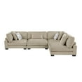 thumbnail image 2 of Lexicon Corydon Microfiber 4-Piece Modular Sectional with Ottoman in Brown, 2 of 8