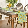 thumbnail image 4 of Sm:)e Daisy Floral Lemon Summer Table Runner 13 x 72 Inch,Healthy Fruit Watercolor Rustic Botanic Table Cover for Party Picnic Dining Room Kitchen, 4 of 6