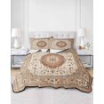thumbnail image 3 of Burnt Orange Boho Twin Size Down Alternative Comforter, Lightweight Comforter Quilt Bedding Set with Pillow Shams Vintage Ethnic Geometric Southwestern All Seasons Bed Comforter Duvet Insert 68"x86", 3 of 7