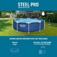 thumbnail image 4 of Bestway Steel Pro 12' x 30" Round Above Ground Pool Set w/DuraPlus Liner, 4 of 16