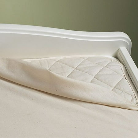 Bargoose Home Textiles Natural Waterproof 3-Ply Flat Crib Pad