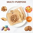 thumbnail image 7 of Sadocom Food Storage Bags, Treats Oil-Proof, Leak-Proof, Heat-Sealable Fold Top 5.7 x 6.5 Inch with 210 Thank You Stickers Kraft Paper Baking Bags for Gifting, Donuts, Snacks, Brownies Muffins Christ, 7 of 7