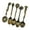 Bronze, variant on Misright Retro Embossed Alloy Spoon Set of 5 Durable Kitchen Utensils for Dining