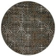 thumbnail image 1 of Radici 3746-1034-BROWN 5 ft.3 in. Round Pisa Area Rug - Brown, 1 of 1