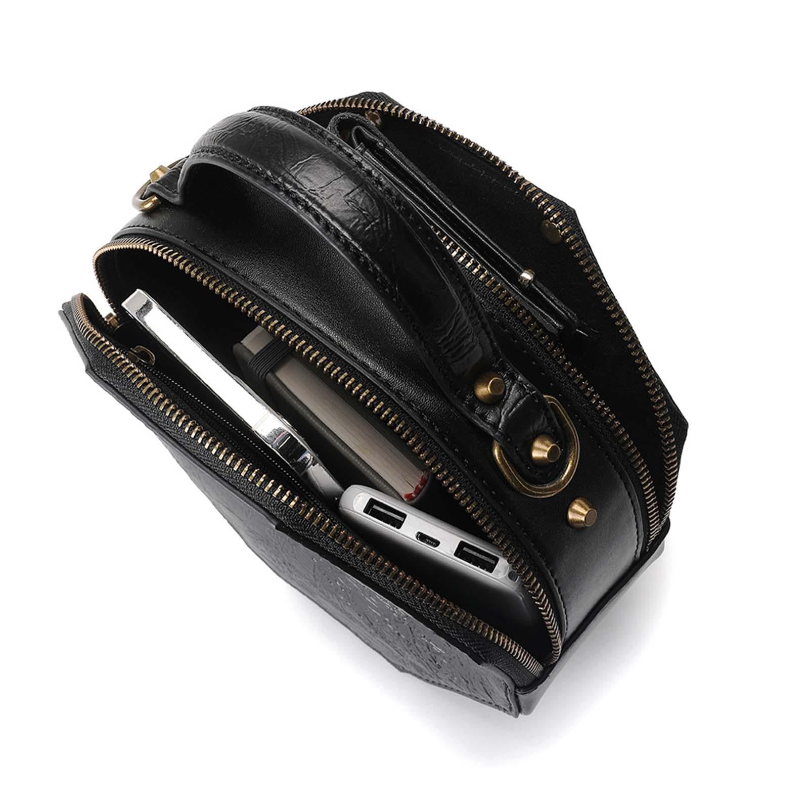 Steampunk Gothic Bag Clock Purse Handbag Retro Satchel PU Leather Shoulder Bag Costume for Women Girls Lady