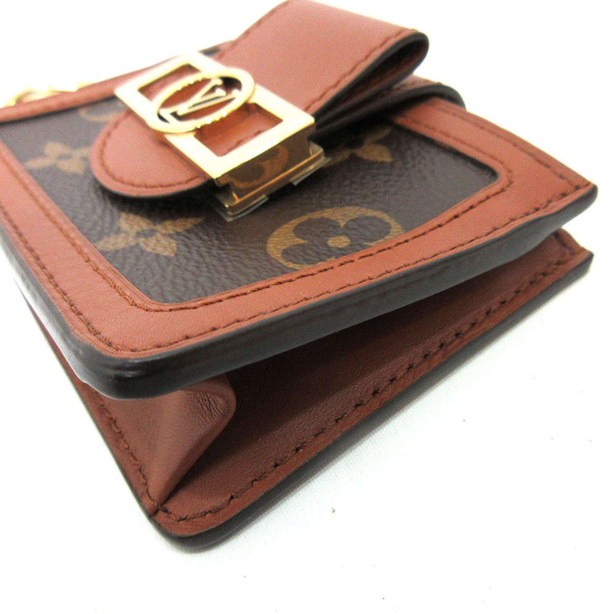 Authenticated Used Louis Vuitton Dauphine Multicult Brown Card