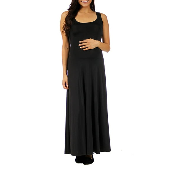 24/7 Maternity Women's Scoop-Neck Tank Maxi Dress
