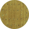 thumbnail image 1 of Ahgly Company Indoor Round Abstract Light Blue Contemporary Area Rugs, 8' Round, 1 of 4