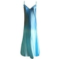 thumbnail image 3 of Fridja Robe Décontractée Sans Manches pour Femmes Col en V Robe Longue à Bretelles Imprimée Dégradée, 3 of 5