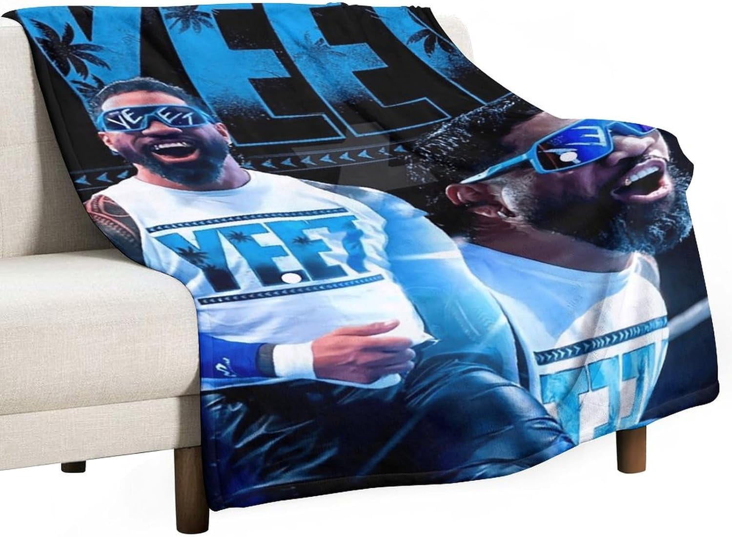 Jey-USO Wrestling Merch Blankets Bed Throw Blanket for Soft Lightweight Fuzzy Cozy Blanket Plush Quilt Gift 60"x80"