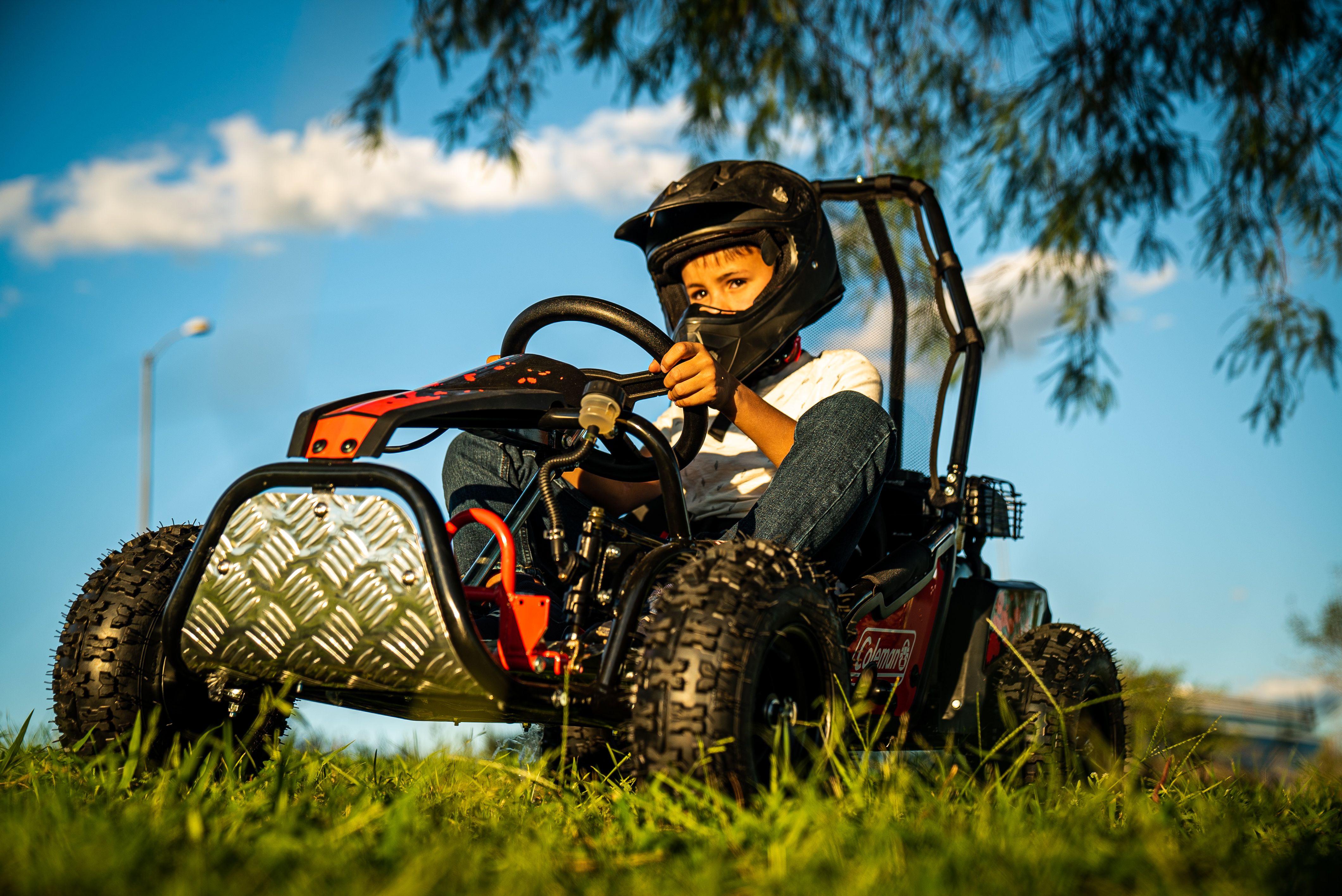 Coleman SK100 Gas Powered 98cc Red Power Ride-On Go Cart - image 4 of 9